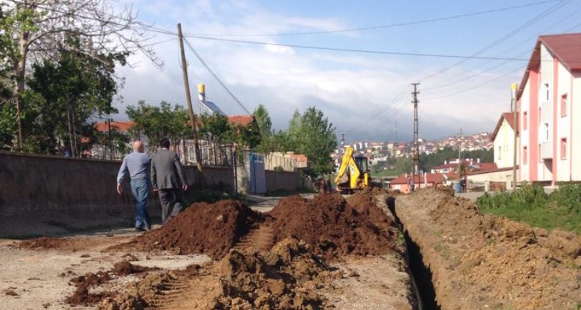 Doğalgaz çalışmaları başladı