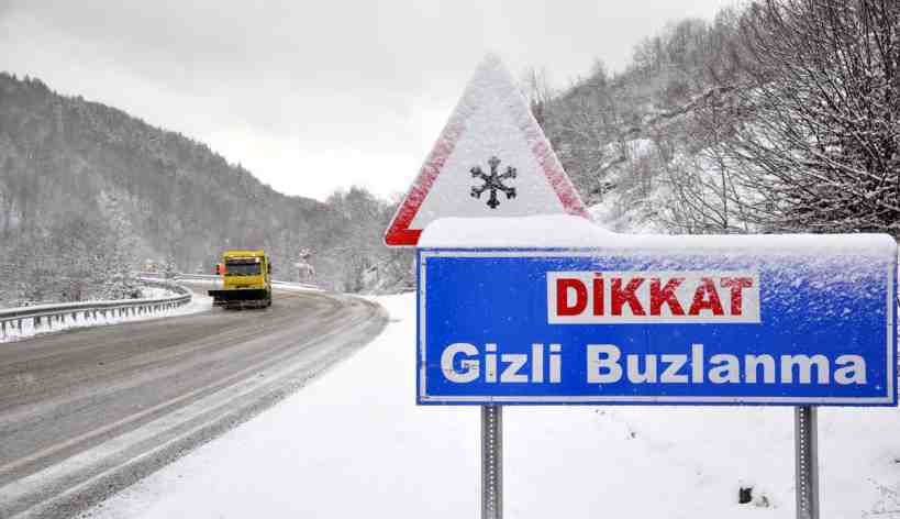 Buzlanma uyarısı