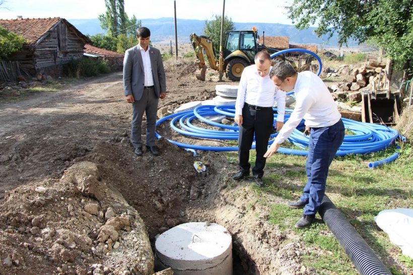 Kaymakam Ünsal, “Hiçbir köyün  kanalizasyon sorunu kalmayacak”