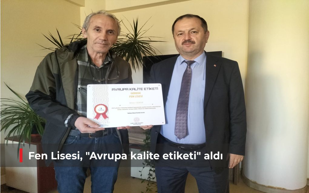 Fen Lisesi, “Avrupa kalite etiketi” aldı