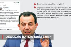 İDEOLOJİN BATSIN tanju özcan!