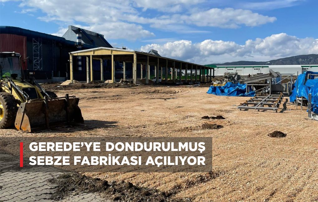 GEREDE’YE DONDURULMUŞ SEBZE FABRİKASI AÇILIYOR