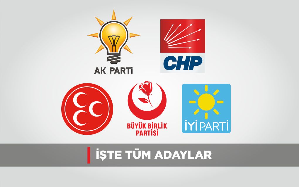 İŞTE TÜM ADAYLAR