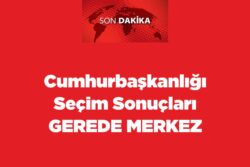 Cumhurbaşkanlığı Seçim Sonuçları Gerede Merkez