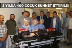 2 YILDA 400 ÇOCUK SÜNNET ETTİRİLDİ