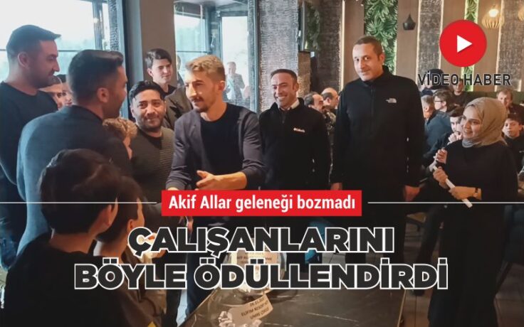 Genç işadamı çalışanlarını böyle ödüllendirdi
