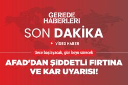 AFAD’DAN ŞİDDETLİ FIRTINA VE KAR UYARISI!