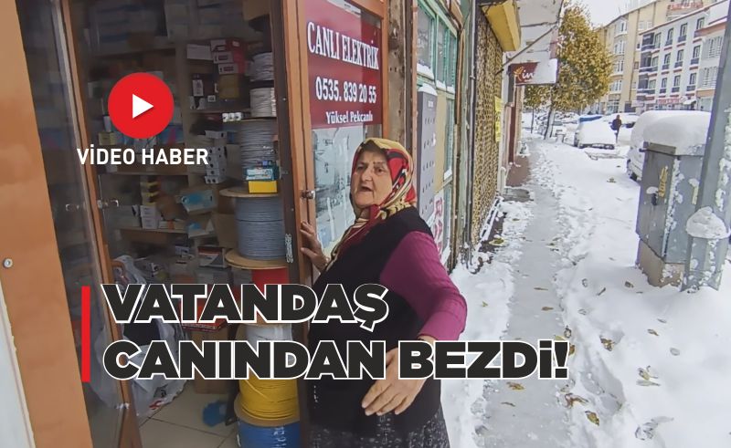 VATANDAŞ CANINDAN BEZDİ! 