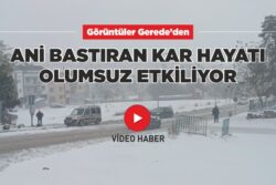 ANİ BASTIRAN KAR HAYATI OLUMSUZ ETKİLİYOR