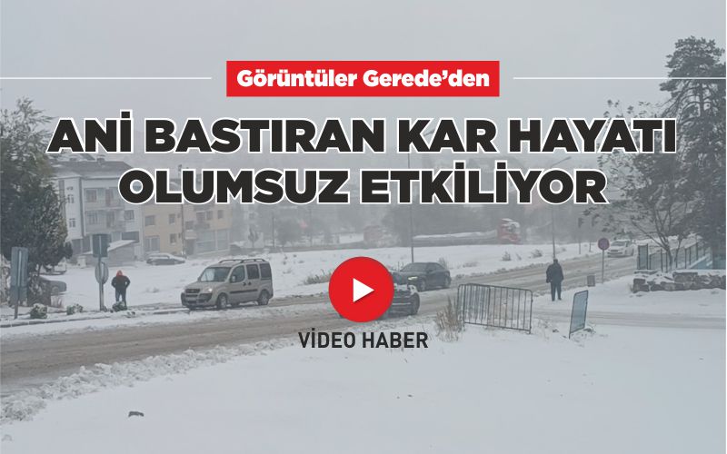 ANİ BASTIRAN KAR HAYATI OLUMSUZ ETKİLİYOR