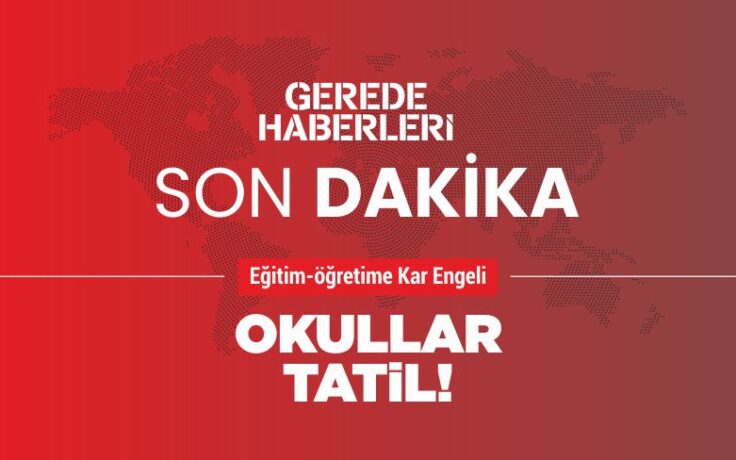 Okullar tatil!