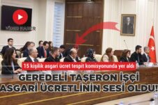 GEREDELİ TAŞERON İŞÇİ ASGARİ ÜCRETLİNİN SESİ OLDU!