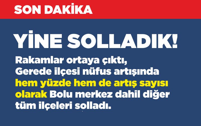 YİNE SOLLADIK!