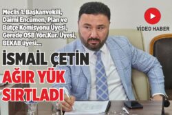 ÇETİN AĞIR YÜK SIRTLADI