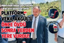 MİLLETVEKİLİ AKGÜL, DERİ OSB’DEN ÇIKAN SUYU GÖZLERİYLE GÖRDÜ