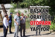 BAŞKAN ORAYI DA OTOPARK YAPIYOR