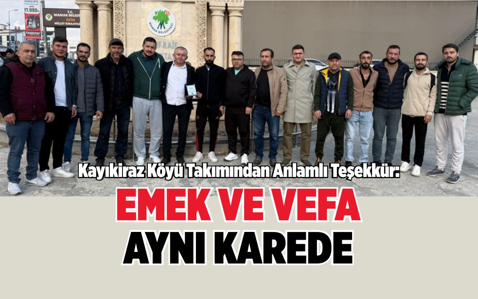 EMEK VE VEFA AYNI KAREDE EMEK VE VEFA AYNI KAREDE