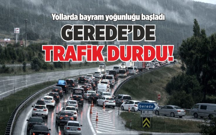 GEREDE’DE TRAFİK DURDU!