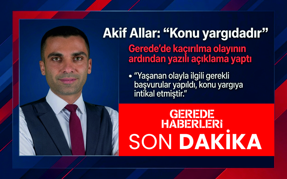İşadamı Akif Allar: “KONU YARGIDADIR”