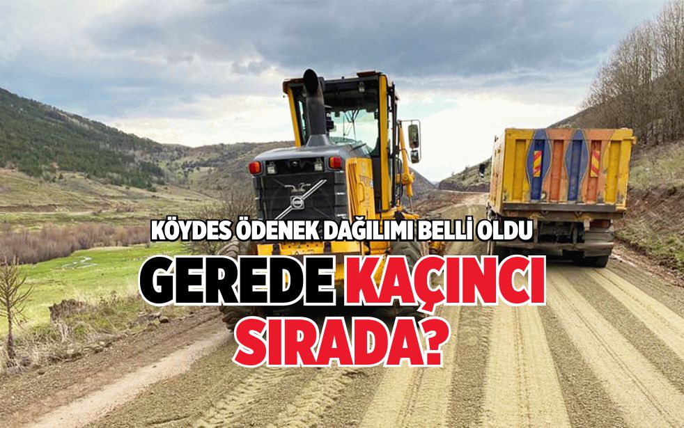 KÖYDES ÖDENEK DAĞILIMI BELLİ OLDU